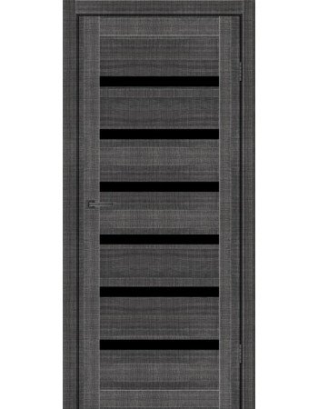 Межкомнатные двери LOUISIANA MS Doors Вуд грей Стекло черное