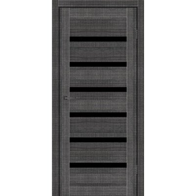 Межкомнатные двери LOUISIANA MS Doors Вуд грей Стекло черное