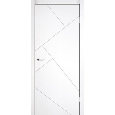 Двері Фарбовані модель MALIBU (Біла Емаль) глухі, колекції "PAINT" MSDoors