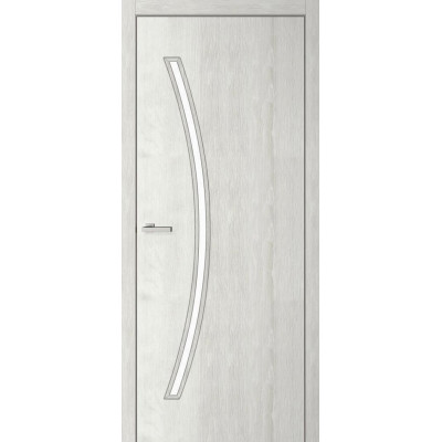 Двері MSDoors модель Ostin (Остін) Горіх Білий  зі склом сатин