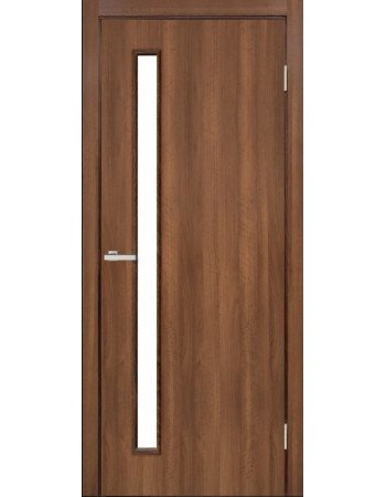 Двері MSDoors Takoma Горіх міланський зі склом Сатин