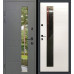 Вхідні двері модель Кефалонія (склопакет) DELUXE (вулиця) колір RAL 7016/Біла Шагрень