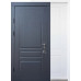Вхідні двері QDOORS серія АВАНГАРД модель Тріно Дуб графіт/Білий супермат