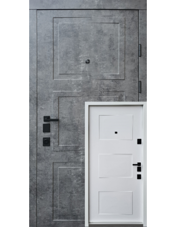 Вхідні двері QDOORS серія АВАНГАРД модель Порто БІЛА всередині