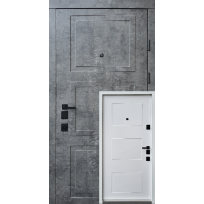 Вхідні двері QDOORS серія АВАНГАРД модель Порто БІЛА всередині