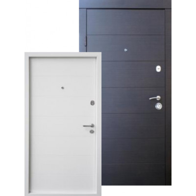 Двері Qdoors (Преміум) Горизонталь (Венге темний горизонт/венге ванільний горизонт) Світлий короб в середині