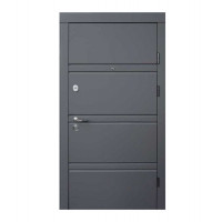 Вхідні двері QDOORS серія Ультра модель Грація (Елегнат сірий/венге ванільний горизонт)