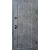 Входная дверь QDOORS серия Ультра модель Мироу (мрамор темный/белая эмаль+зеркало)