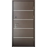 Вхідні двері Стріт Браун Коричневий структирний/Темний горіх