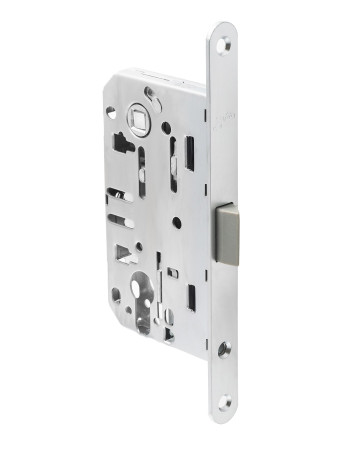 Міжкімнатний механізм Safita PZ 410C-S 85*50 SC матовий хром