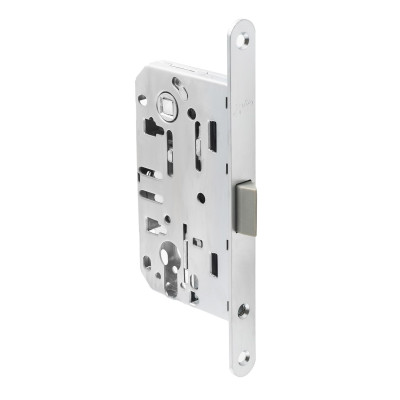 Міжкімнатний механізм Safita PZ 410C-S 85*50 SC матовий хром