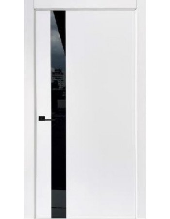 Двері міжкімнатні ULTRA Glass Black (скло чорне 120 мм) емаль ТМ Status Doors