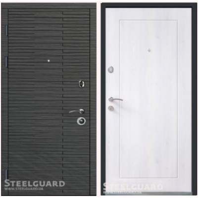 Двері Steelguard серія АLTA Vesta Венге сірий горизонт/сосна прованс