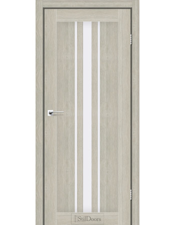 Міжкімнатні двері StilDoors Arizona Дуб Альба зі склом сатин або чорним