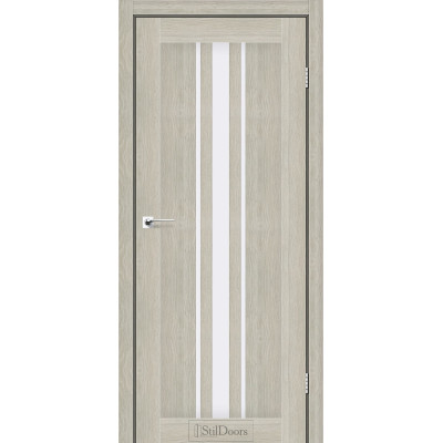 Міжкімнатні двері StilDoors Arizona Дуб Альба зі склом сатин або чорним