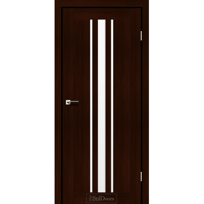 Двери StilDoors модель Arizona Каштан стекло сатин