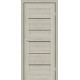 Міжкімнатні двері StilDoors Deluxe колекція Deluxe модель VICTORIA (Дуб альба) з чорним склом