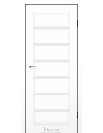 Міжкімнатні двері StilDoors Florida Білий Мат (Поліпропілен) Німеччина зі склом сатин або чорним