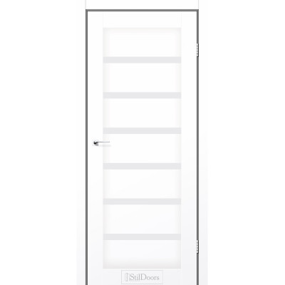 Міжкімнатні двері StilDoors Florida Білий Мат (Поліпропілен) Німеччина зі склом сатин або чорним