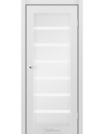 Міжкімнатні двері StilDoors Florida Сірий Мат (Поліпропілен) Німеччина зі склом сатин або чорним