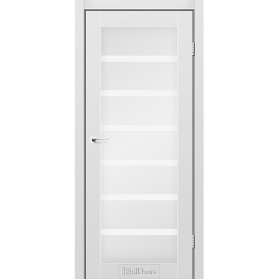 Міжкімнатні двері StilDoors Florida Сірий Мат (Поліпропілен) Німеччина зі склом сатин або чорним