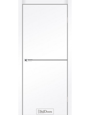 Двері StilDoors колекція Loft Aluminium Білий Мат Преміум (Поліпропілен) Німеччина + молдинг