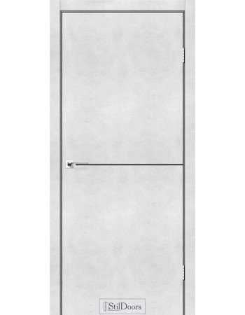 Межкомнатные двери StilDoors коллекция Loft Aluminium (Светлый бетон) + молдинг