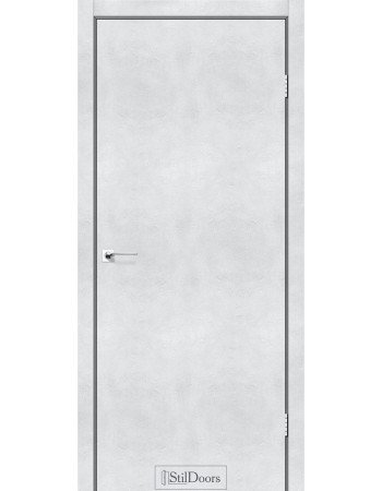 Міжкімнатні двері StilDoors колекція ALUMINIUM модель LOFT (Світлий бетон) алюмінієвий торець