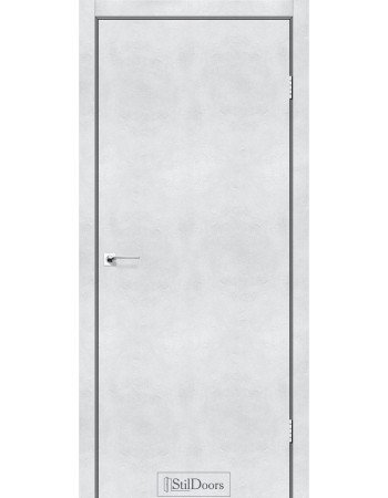 Межкомнатные двери StilDoors коллекция ALUMINIUM модель LOFT (Светлый бетон) алюминиевый торец