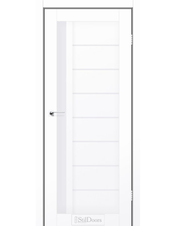 Міжкімнатні двері StilDoors LONDON Білий Мат (Поліпропілен) Німеччина зі склом сатин або чорним