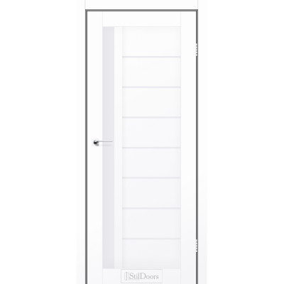 Міжкімнатні двері StilDoors LONDON Білий Мат (Поліпропілен) Німеччина зі склом сатин або чорним