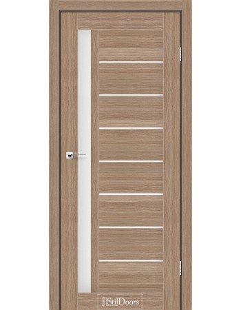 Межкомнатные двери StilDoors коллекция Stil модель London ольха классическая с черным стеклом