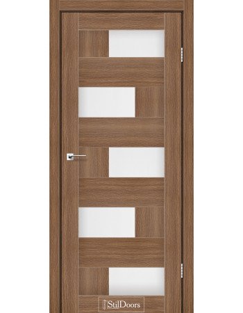 Межкомнатные двери StilDoors коллекция Stil модель Nepal Итальянский орех стекло сатин