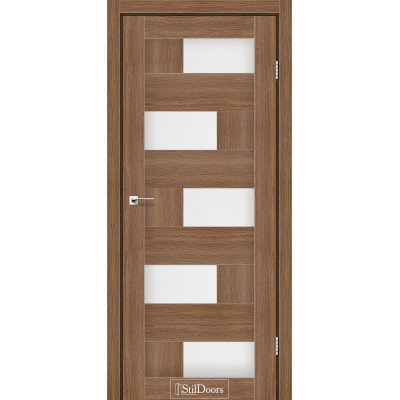 Межкомнатные двери StilDoors коллекция Stil модель Nepal Итальянский орех стекло сатин