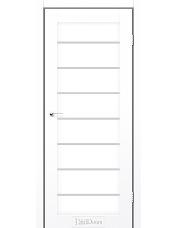 Межкомнатные двери StilDoors коллекция Stil модель Tanzania Белый Мат Сатин белый, или Черное стекло