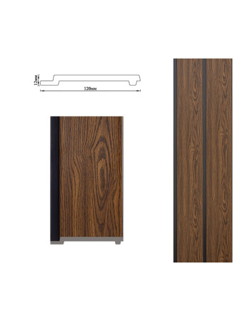 Стінова панель City Серія 12012WP Коричневе дерево