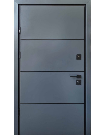 Двері Страж Proof Party D антрацит / чорний молдинг