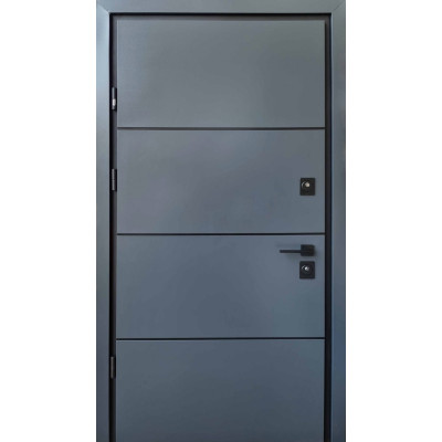 Двері Страж Proof Party D антрацит / чорний молдинг