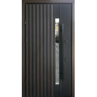 Вхідні двері Страж Proof Rio-S Loft колір vin 23/vin.Білий атлас ручка DMD 1200