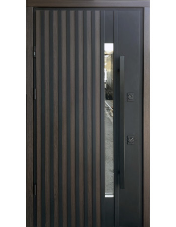 Входные двери Страж Proof Rio-S Loft цвет vin 23/vin.Белый атлас ручка DMD 1200