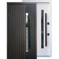 Вхідні двері Страж Proof Rio-S Loft колір vin 23/vin.Білий атлас ручка DMD 1200