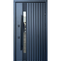 Вхідні двері Страж Proof Rio-S Loft колір Антрацит/vin.Білий атлас ручка DMD 1200