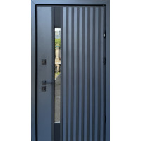 Вхідні двері Страж Proof Rio-S Loft колір Антрацит/vin.Білий атлас