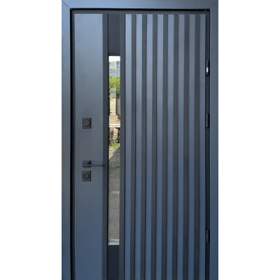 Вхідні двері Страж Proof Rio-S Loft колір Антрацит/vin.Білий атлас