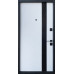 Вхідні двері Страж Slim S Glass-A LUX серії "Standard" софт блек past/білий сатин