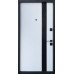 Входные двери Страж Slim S Glass-A LUX серії "Standard" софт блэк past/белый сатин