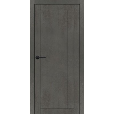 Межкомнатные двери SD-PVC-115 Бетон Темный, глухие