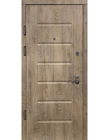 Входные двери Termoplast 22-48 CLASSIC венге темный/белый супермат